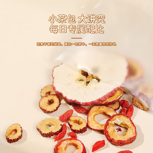 Shanguyi Apple, Hawthorn, Tangerine peel tea, Red dates, wolfberry, rose, Poria tea bag to remove qi and dampness tea, strengthen spleen dampness scratch tea