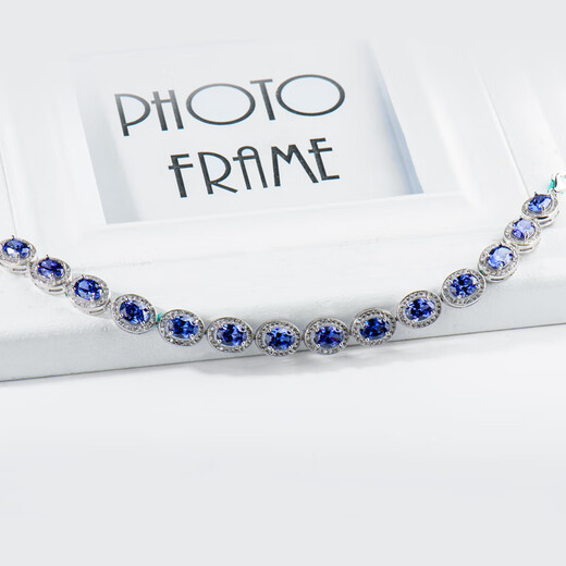 Chihuan sapphire bracelet for women s925 sterling silver new style versatile pavé blue zircon tanzanite crystal bracelet 925 sterling silver bracelet 17-20 cm adjustable