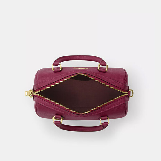 COACH Women's Bag Boston Bag Leather Hand-Laundry Single Shoulder Crossbody Bag Red Gift for Girlfriend CY653 IMPIN