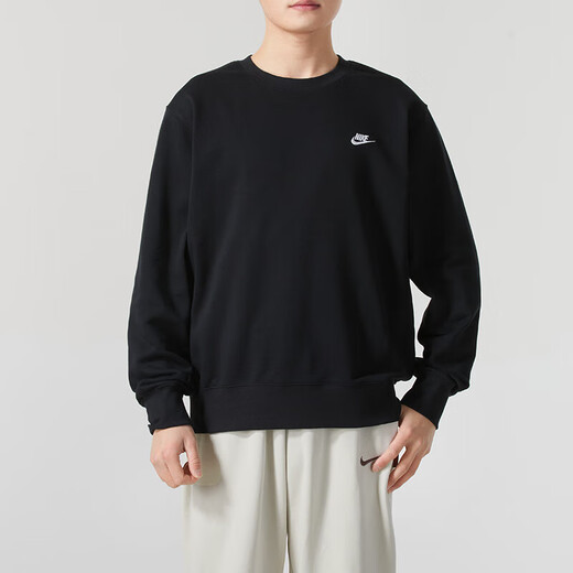 耐克（NIKE）男装运动套装 25秋季新款健身休闲圆领套头衫卫衣收口长裤两件套. FN3889/010+FN3802/010 S/165【建议体重90/110斤】