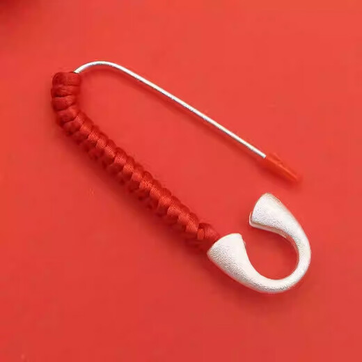 SMVP Sand Gold Pin Red Rope Baby Baby Pregnant Women Wear DIY Accessories Pressure Buckle Pendant Anti-frightening Brooch Brooch Braided Rope + Protective Hat 3 Pack