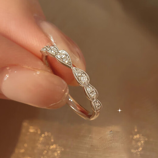 MZMZ platinum ring sugar cube pt950 platinum couple ring men and women ring for wedding birthday anniversary gift light luxury style sugar cube ring