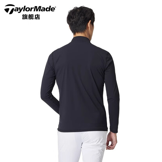 
Taylormade TaylorMay Golf Clothing Men's 2025 New Spring and Autumn Windproof Warm Golf Top Long Sleeve Base Shirt M13118 White M