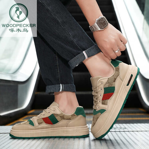 
Woodpecker 2025 spring extra-large board shoes 45 original niche trendy shoes 46 sports casual shoes 47 retro men's shoes 48 6175 meters green 39
