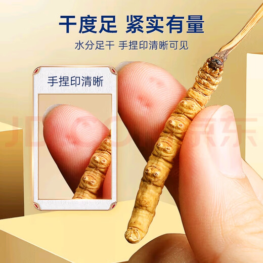 冬虫夏草（顺丰直发)藏区高海拔冬虫夏草礼盒送礼高端大气上档次 那曲虫草3根1克100装送5条自食