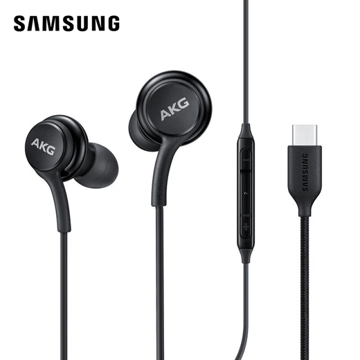 Samsung (SAMSUNG) Type-C wired headphones original AKG adjusted wire-controlled in-ear headphones black