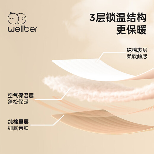 WELLBER sleeping bag baby warm baby anti-kicking quilt spring, autumn and winter children's one-piece pajamas Dream Sailing 120cm