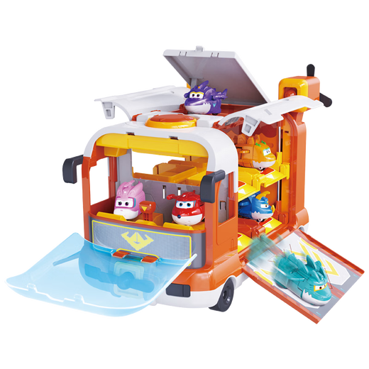 奥迪双钻（AULDEY）超级飞侠恐龙集结出发基地含2只迷你变形儿童玩具生日礼物790880