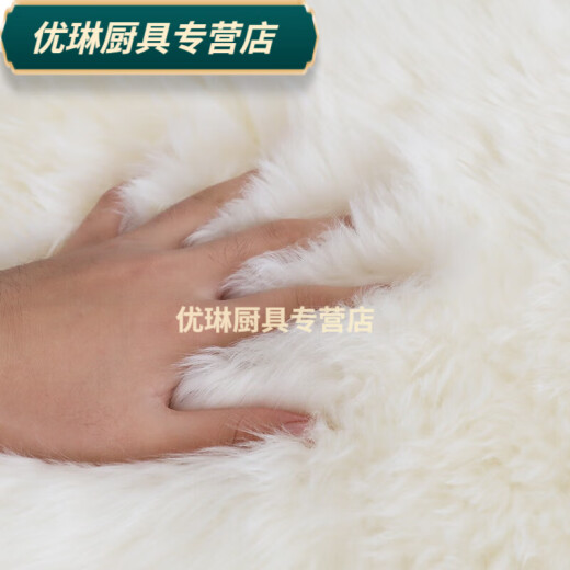 冬季沙发厚毛毯沙发垫羊毛垫整张羊皮... 自然白澳洲皮毛 0cm*0cm 05P5055CM一头圆