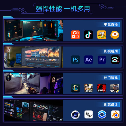 技嘉【24期免息】AMD 7800/9800/9900X3D/9950X3D/9600X/9700X核显无显卡千帧电竞台式组装电脑主机diy 配五:R5 9600X核显无卡过渡主机