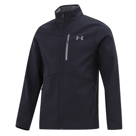 Under Armor Men's Sports Jacket 25 Spring New Training Wear Stand Collar Windproof Jacket Woven Quick-drying Jacket 1321438 1321438-001 It is recommended to take one size larger 2XL