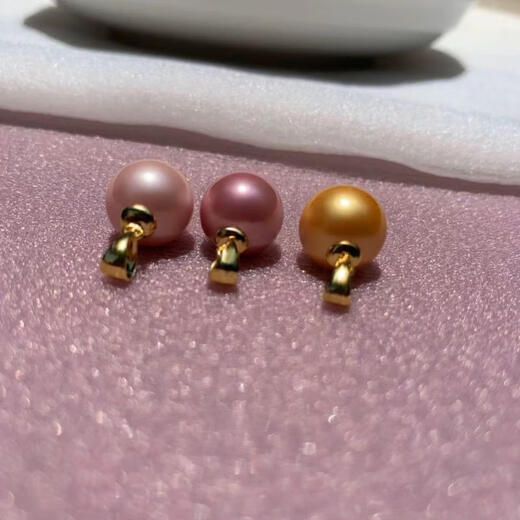 Fat Donglai same style pendant pearl women's s925 plated 18k gold single round shell bead new temperament necklace rose white silver drag 8mm