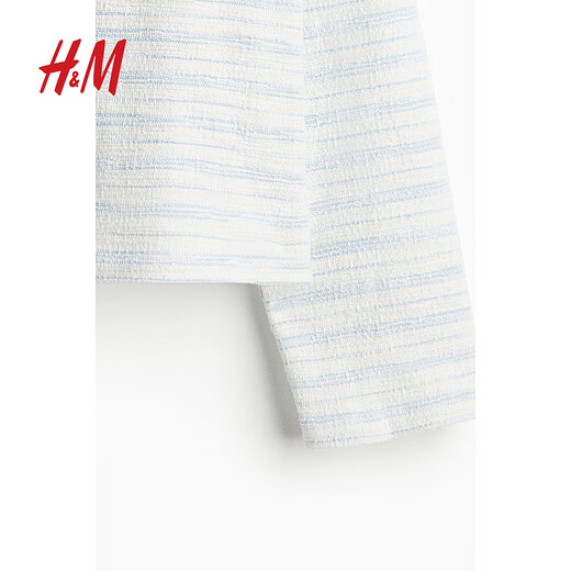 H / p.puloh / m T-shirt féminin 2025 printemps Nouveau chiffon de sueur texturé confortable et décontracté à manches longues à la tendance