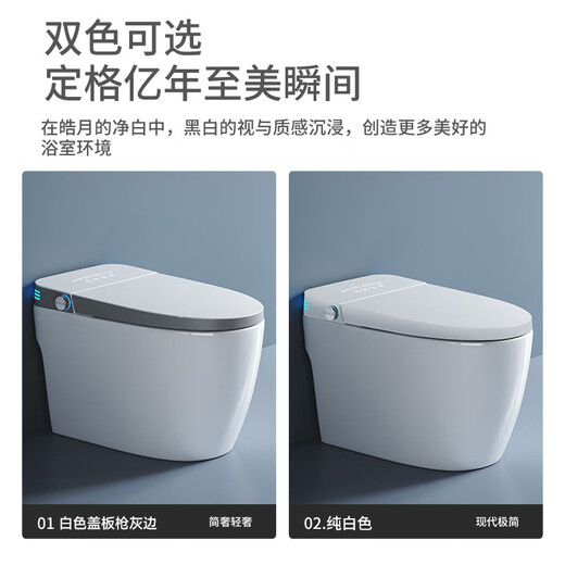 TEM/陶尔曼家用轻智能马桶一体式全自动翻盖坐便器泡沫盾无水压限制 A680枪灰边【高配版】 250/300/350/400坑距 下单备注