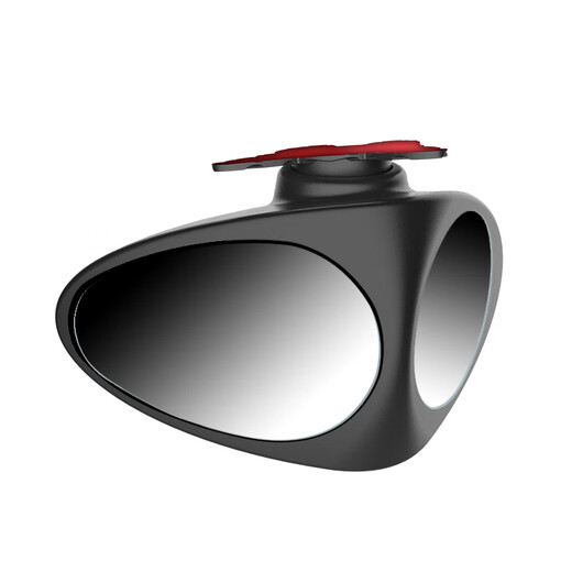 迪加伦汽车后视镜小圆镜前后轮盲区倒车镜子360度无边超清可调辅助镜 正驾驶-黑色单个装