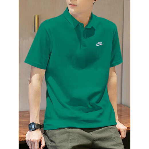 
Nike (NIKE) Nike POLO shirt 2025 new lapel short sleeve loose men's cotton sports and casual T-shirt thin top White FN3895-100 pure cotton knit loose and transparent M Recommended 120-130Jin [Jin equals 0.5 kg]
