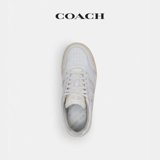 COACH gift celebrity style women's SOHO casual shoes bright white 36.5