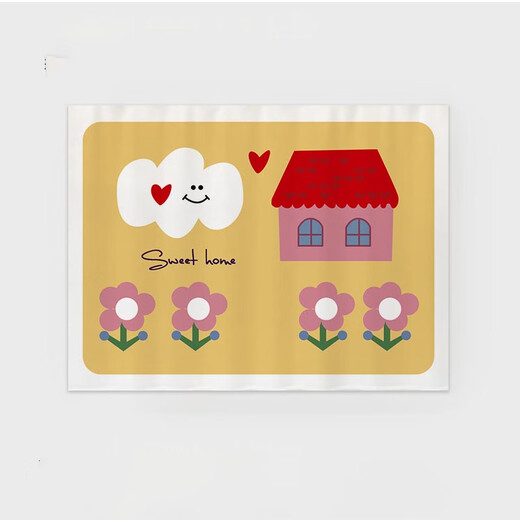 
Fan Ye’s cartoon switch box hanging curtain background decoration hanging cloth living room wall meter box covering cloth ugly curtain without hole punching