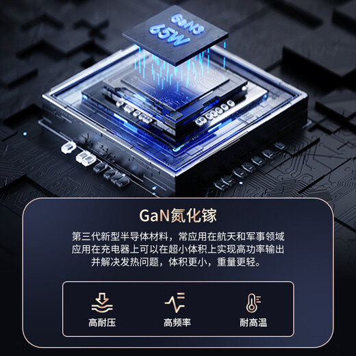 Lenovo original notebook gallium nitride charger set black 65W portable adapter mobile phone/tablet//ThinkpadX1/270Type-C universal including 1.5m fast charging cable