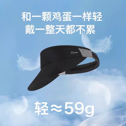 LACKPARDlackpard sun protection hat men's empty top hat women's sports marathon tennis cap cycling sunshade summer white single size
