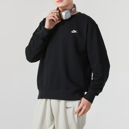 Nike (Nike) Vêtements masculins 25 Summer Running Training Sportswear Fashion Outdoor confortable Houghtable Round Neck Casual Sweatshirt Tendance FN3889-010 [Style principalement recommandé] 2xl -185