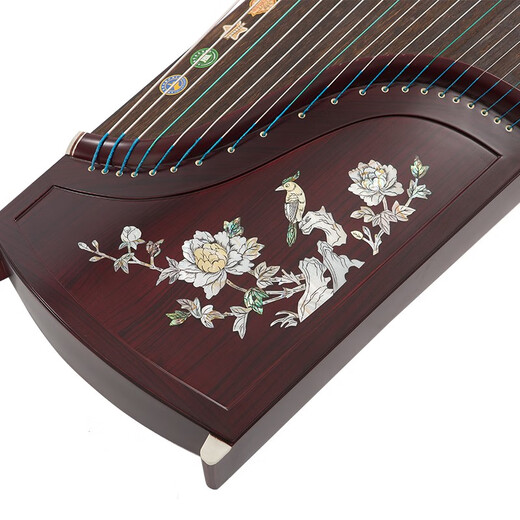 Fairy Sound Guzheng graben und eingebettete farbige Schnecken für professionelles Spielen von Massivholz -Guzheng -Musikinstrumenten