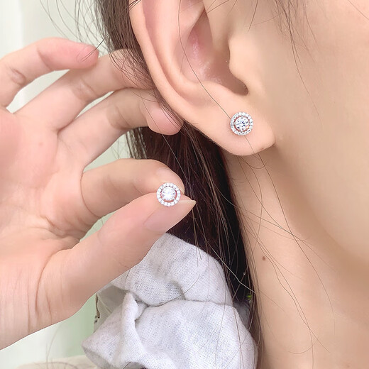 Catiro Eternal Heart Light Earrings 925 Silver Earrings Design Gift for Wife or Girlfriend 925 Silver Eternal Heart Light Earrings