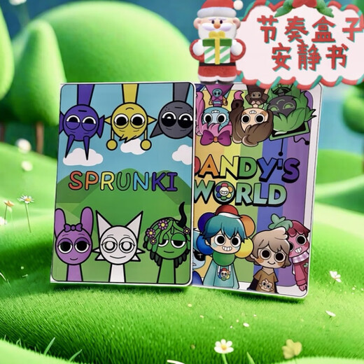 Weineng (weineng) 2025 rhythm box quiet book free clip sticker girl DIY fun dress-up handmade materials toy hand account Nezha 2 face change sticker 8 A style
