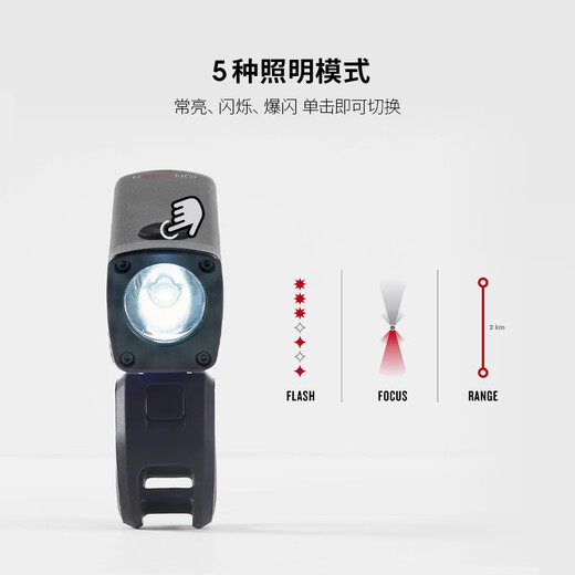 Trik Charging Bike Day and Night Riding Ferming Lights 700/1000/1300 Lumen Black Grey / 1000 Lumen