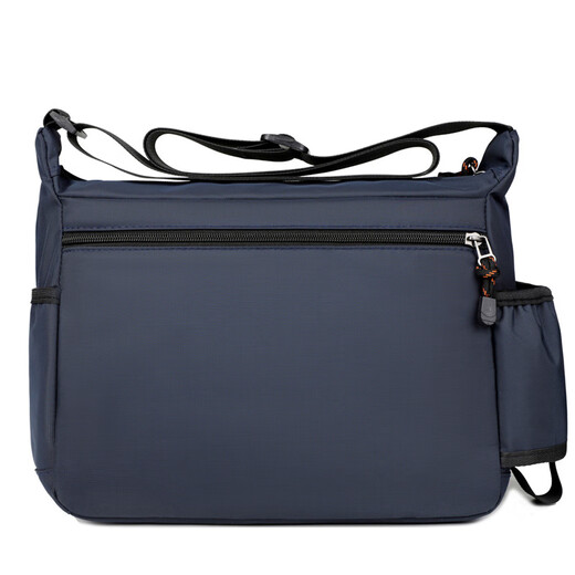 An Junsheng 2025 new thickened Oxford tool bag large capacity waterproof electrician tool bag multi-layer men's casual shoulder bag large new thickened Oxford 3518 flat ring black