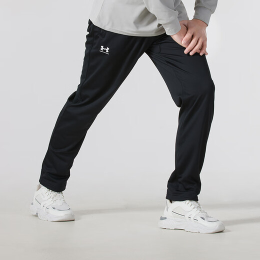 安德玛（Under Armour）男裤长裤2025年夏季新款健身跑步训练舒适干爽针织长裤宽松运动裤 1390151-001 XL