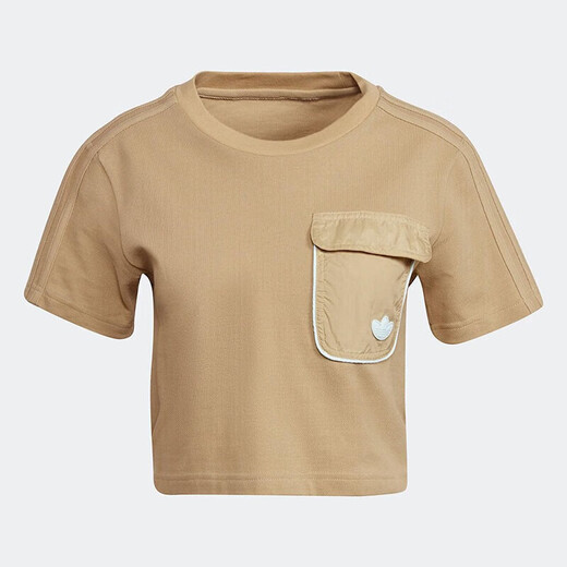 
Adidas 3rd Leaf Crocodile Short Sleeve Women's Summer Top Sports and Casual Half Sleeve Fashion Comfortable High Waist Short Round Neck T-shirt H15829 XS