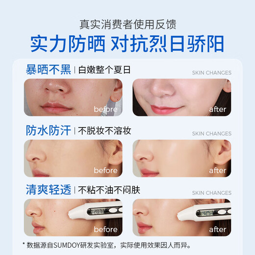 SUMDOY日本进口防晒喷雾防水防汗可上飞机男女户外防晒霜高倍防晒SPF50+ 【立省50元】防晒喷雾*2