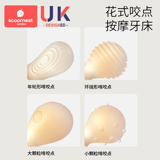 Kechao rabbit teeth glue infant teeth grinding baby teething during teething period silicone toy bite glue can be boiled in water nano silver antibacterial
