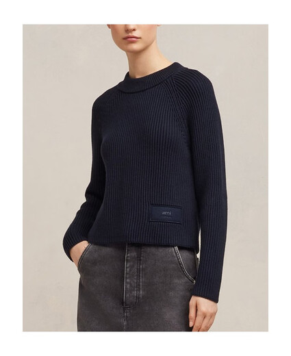 Ami Paris 23FW 圆领长袖毛衣 女士 图色FKS024KN0031 20 |    S