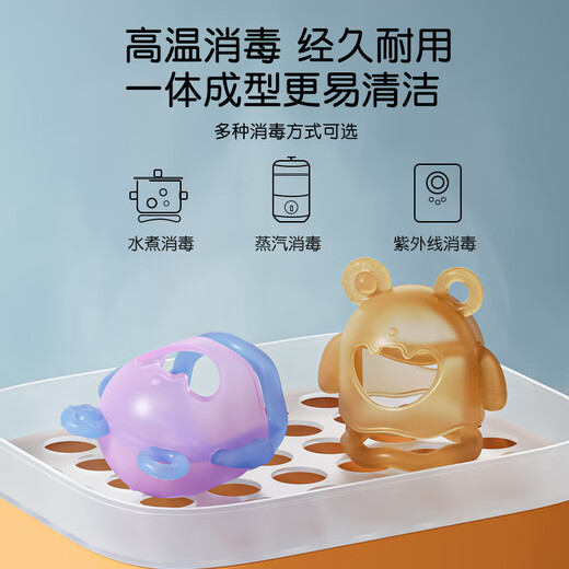 Beingmate Baby Teether Oral Appetite Period 0-3-6 months and above anti-eating hand artifact baby comfort silicone molar teether