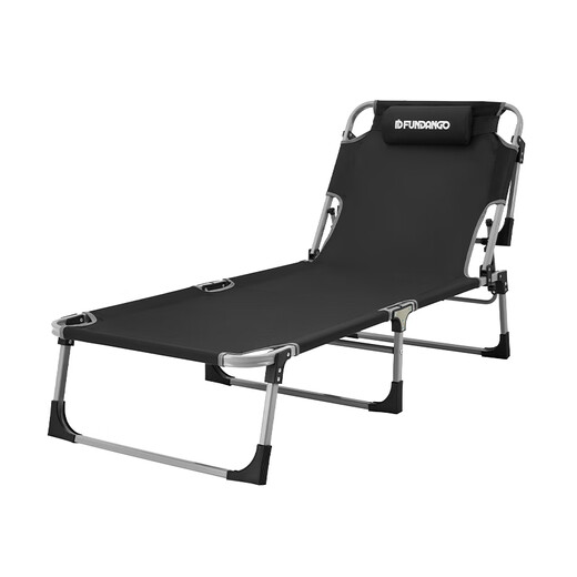 Kingcampxfundango Series pliage lit offension de bureau de lunch pâte de lit portable hôpital multifonction accompagnant de pont de pont de lit noir