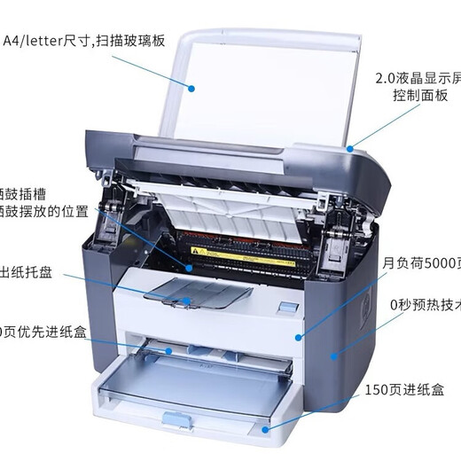 Der neue HP M1005MFP Schwarzweiß-Laser Multifunktional integrierter Kopier- und Scandrucker für gewerbliche Büro- und Heimnutzung. Der neue HP M1005 [Air Machine Toner Patrone] Offizieller Standard [Mobilfunk -Computerdruck]