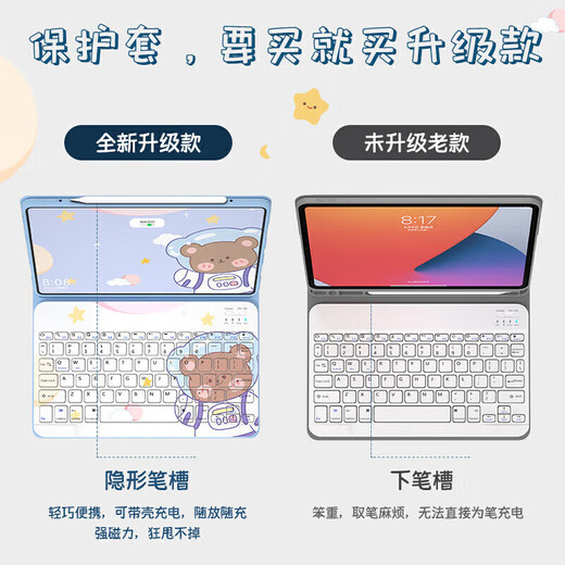 壳侠卫iQOO Pad5 Pro 13英寸保护套2025新款磁吸iPA2575蓝牙键盘平板壳标准鼠标套装 商务黑保护套+黑色触控背光键盘+礼包 iQOO Pad5 Pro 13英寸