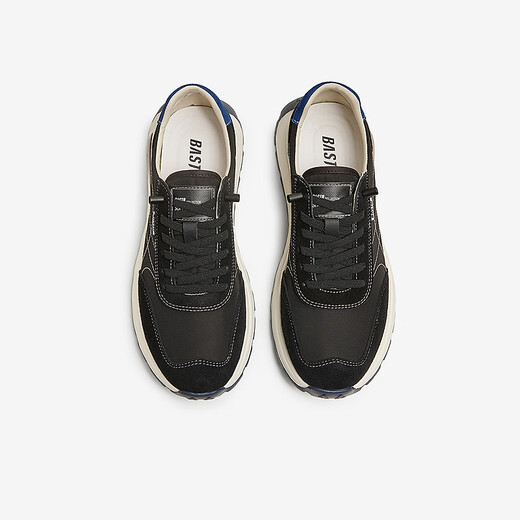
Baisitu 25 spring fashion outdoor sports thick sole round head men's casual shoes 15888AM5 black 41