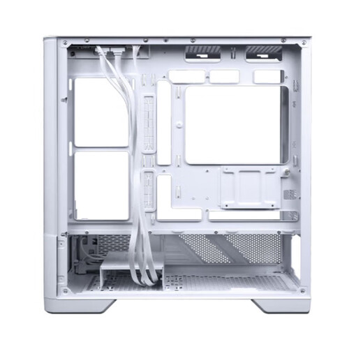 VALKYRIE VK03 LITE gaming case with display sea view room panoramic column-free touch screen ATX back plug 360 water-cooled 270 full view white game screen computer case VK03-M WHITE white 6.2-inch LCD touch screen