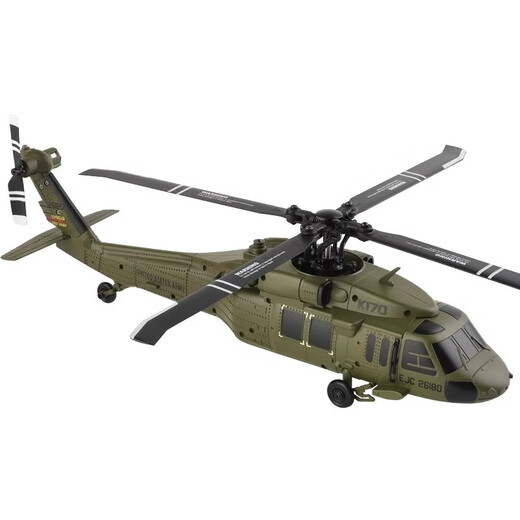 伟力之星 GREAT POWER STAR伟力新品K170黑鹰UH60L遥控直升机四通道4桨仿真无刷定高航模飞机 K170黑鹰直升机【全套到手飞】 标配-单电