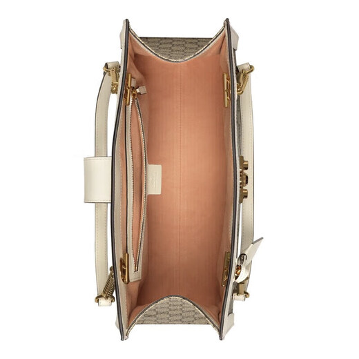 
Gucci (GUCCI) women's bag Padlock series GG shoulder bag Beige/ebony white edge 479197KHNKG9761