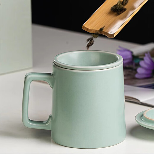 Xin Yu Li Ru kiln tea cup tea separation cup souvenir father birthday gift for men to give father and teacher retirement souvenirs