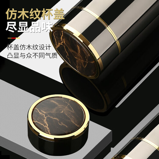 XKJ德国316不锈钢高档保温杯男女士水杯泡茶杯礼品杯商务杯定制刻字 【曜石黑】普通滤网 350ml