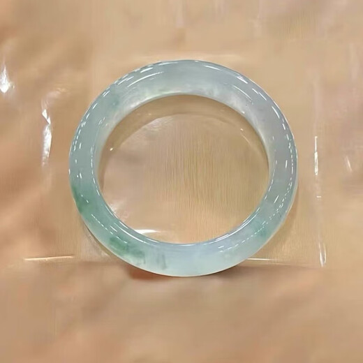 Ice jade jade bracelet with floating flowers, glass jade bracelet, royal concubine's full circle jade bracelet, Burmese jade bracelet, genuine, inner diameter 57mm