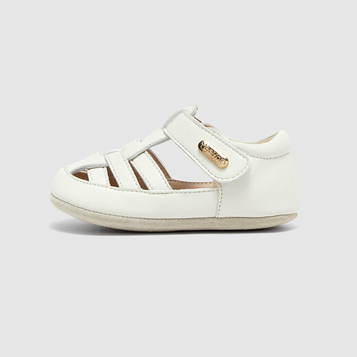 YEEHOO shopping mall same style children's shoes summer breathable anti-suffocation sandals baby shoes 2025 new style cloud silk off-white size 17.5 recommended foot length 9.5-10.5cm