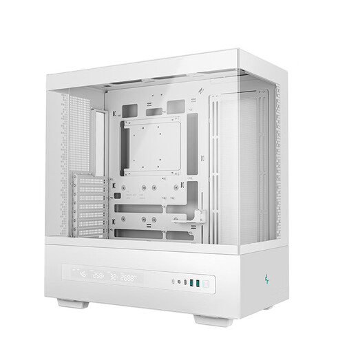 Jiuzhou Fengshen (DEEPCOOL) CH690 digital display computer chassis desktop main box (intelligent module digital display/ATX chassis/three-dimensional air duct/360 cold radiator/magnetic dustproof net) CH690 digital display white