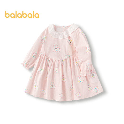 Balabala children's clothing girls dress children's skirt baby 2025 spring baby exquisite sweet and cute 208125111009
