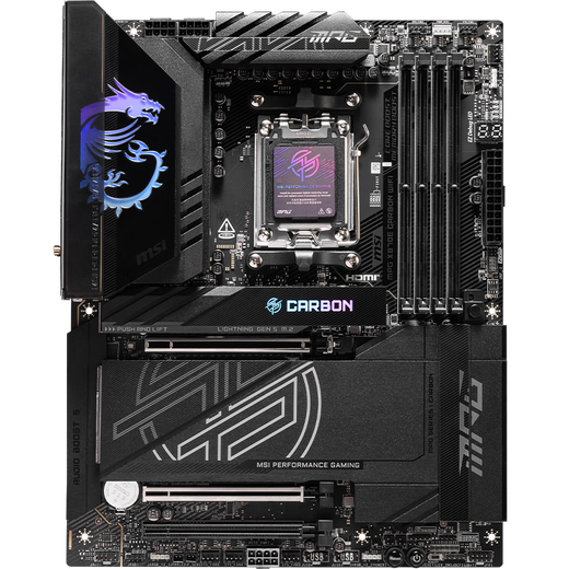 MSI (MSI) X870/X870E La placa base es compatible con CPU 9900X/9950X/9800X3D (AMD X870/Socket AM5) MSI X870E Wifi Dark Dark